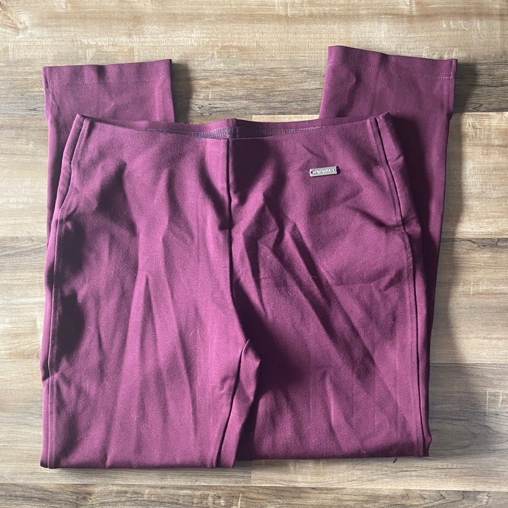 Rafaella Deep Burgundy Comfort Pants